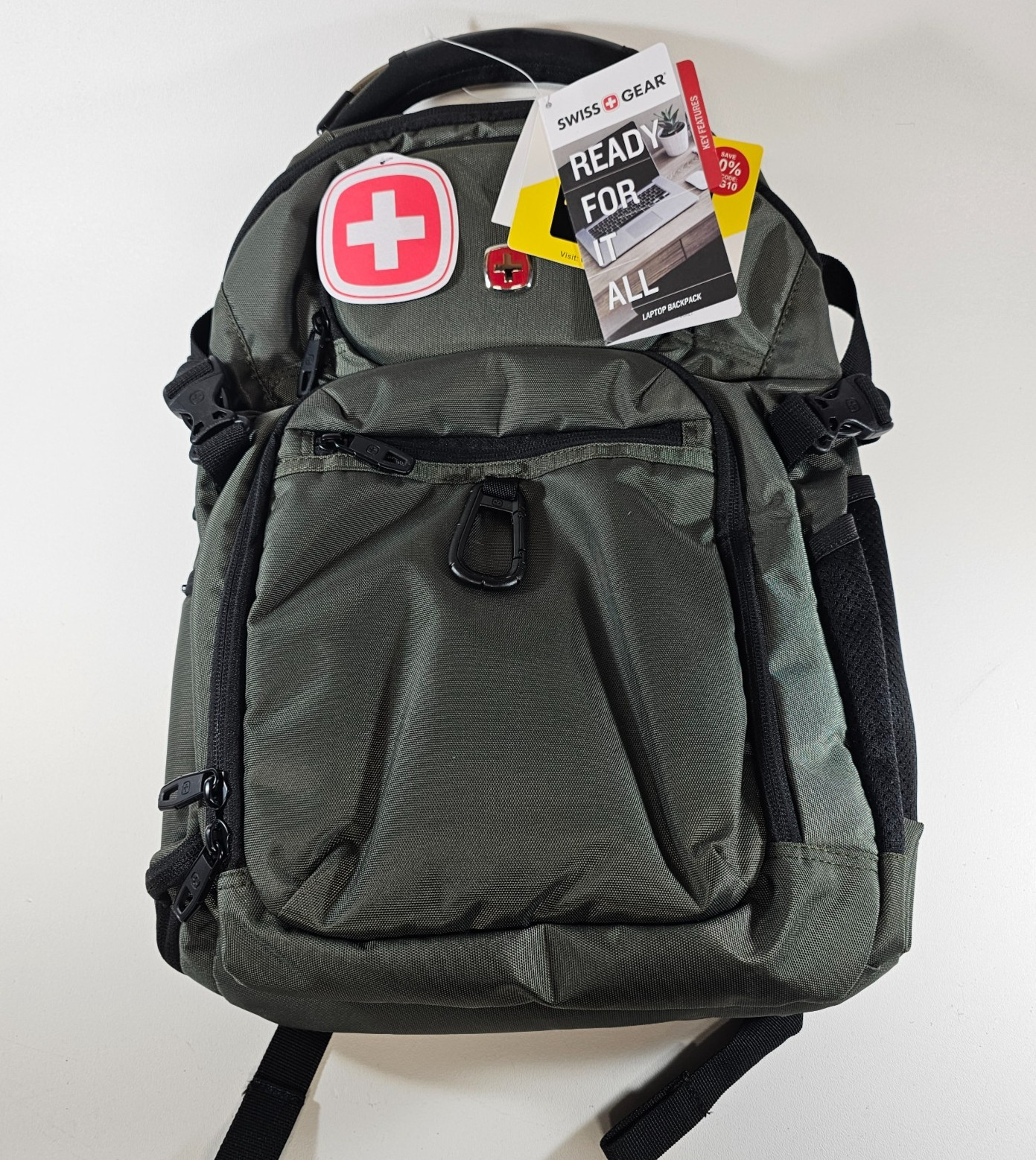 SwissGear by Wenger 28L 17" Laptop Backpack Forest Green New With Tags