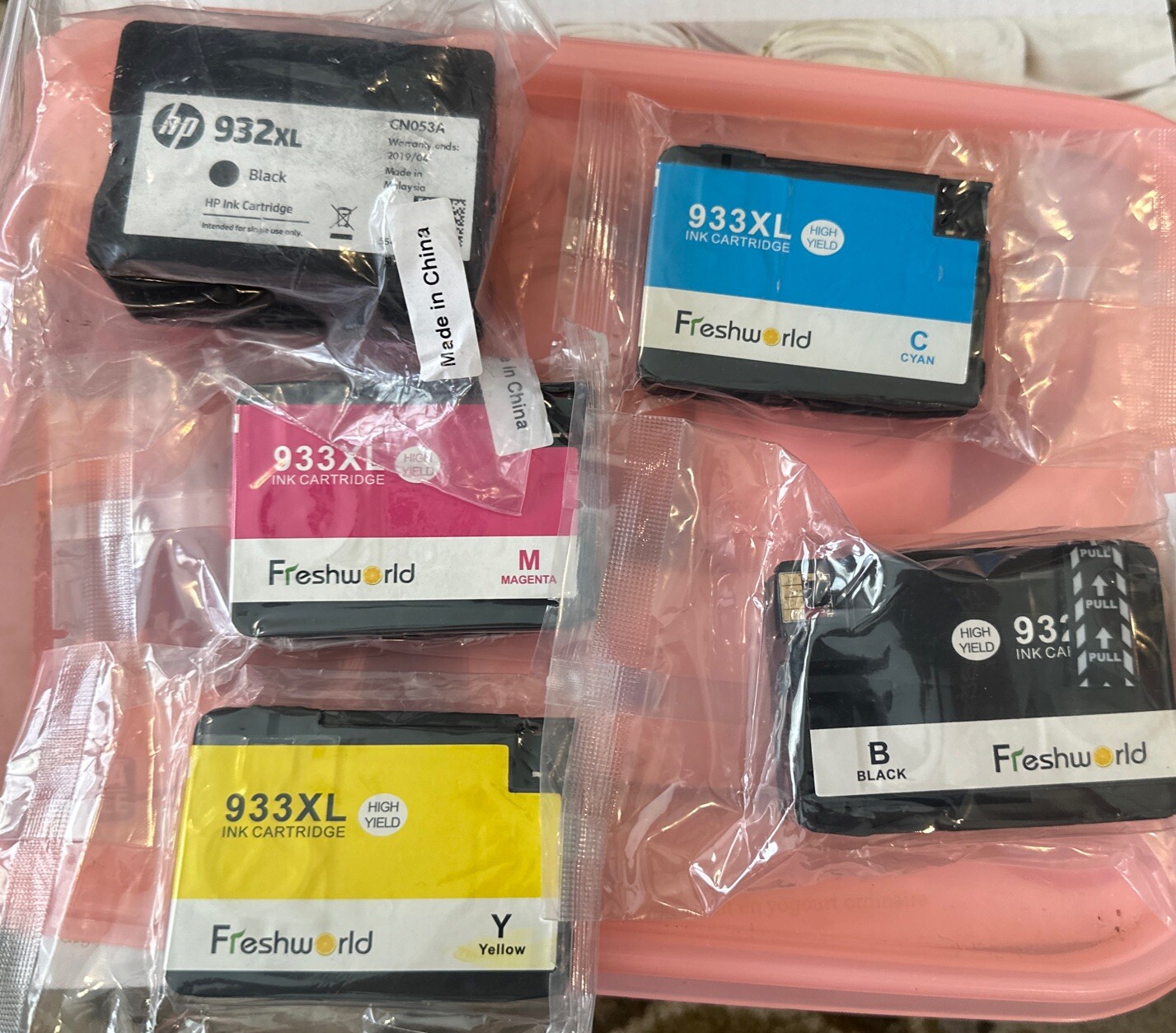 5x Premium 932 XL 933 XL Ink Cartridge for HP OfficeJet 7612 6700 7110 7610