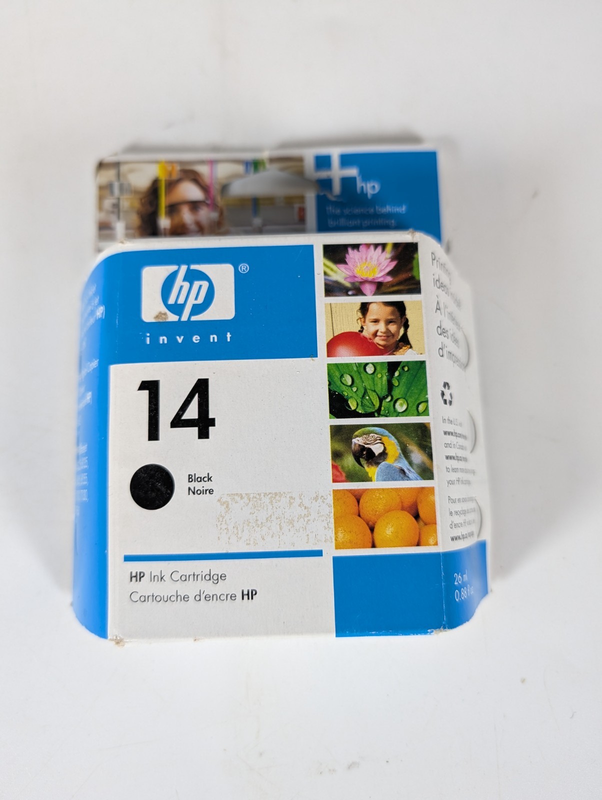 New Genuine HP 14 Black Ink Cartridge EXPIRED