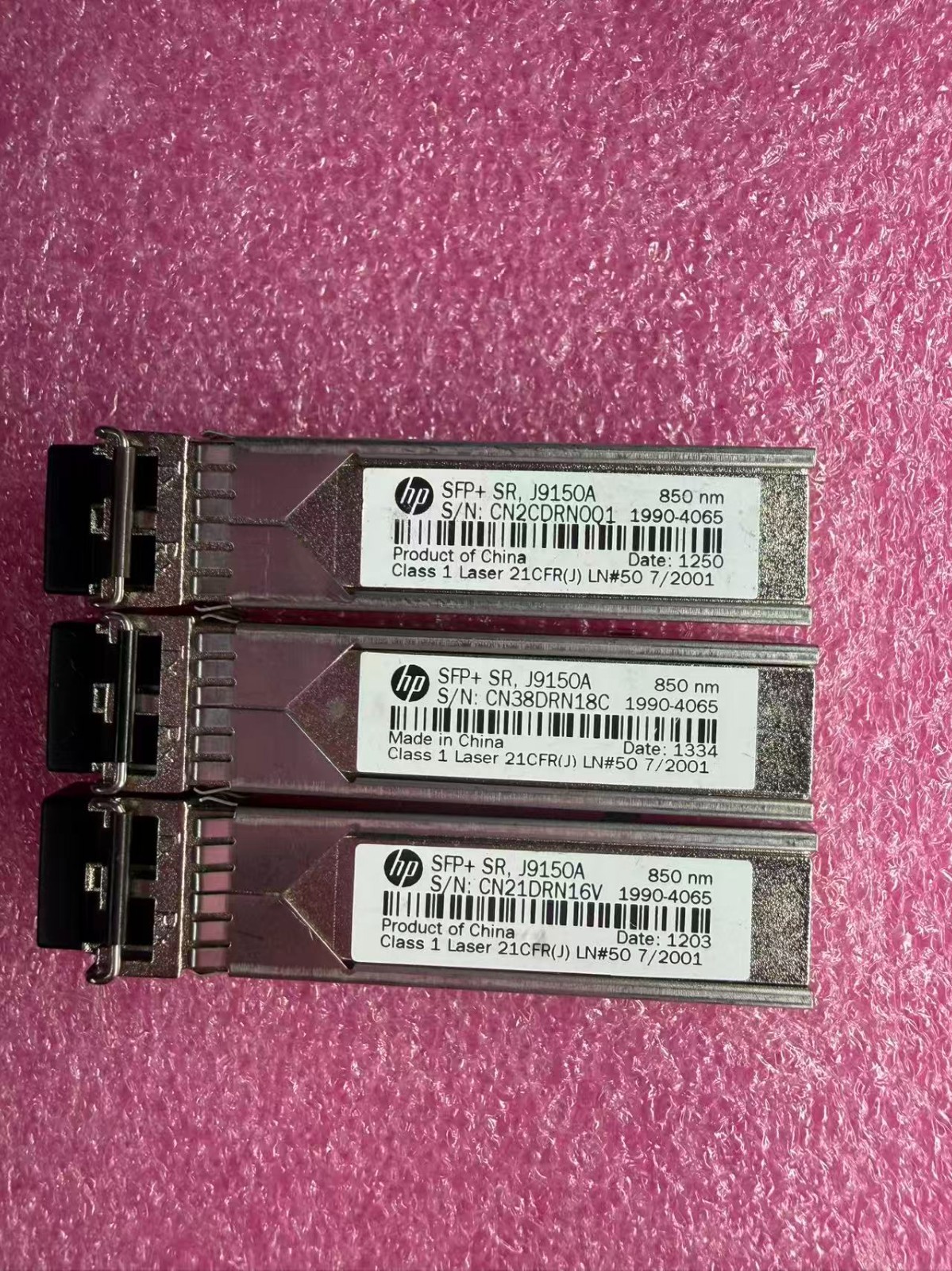 HP J9150A SFP+ 10G SR 850nm 300m Optical Transceiver 1990-6065