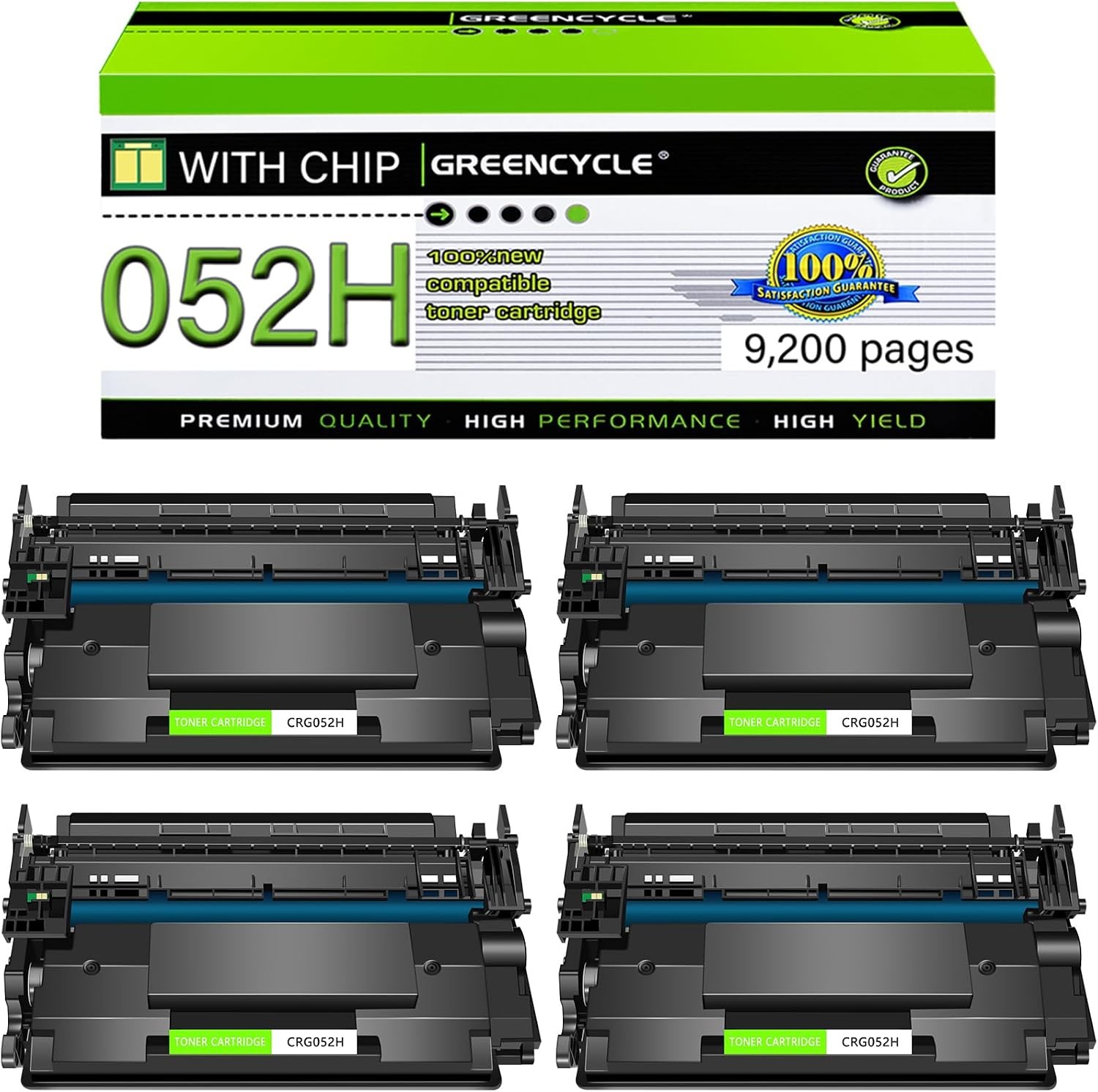 4PK CRG 052H Toner Cartridge Fit for Canon image CLASS LBP215dw LBP212dw LBP215x