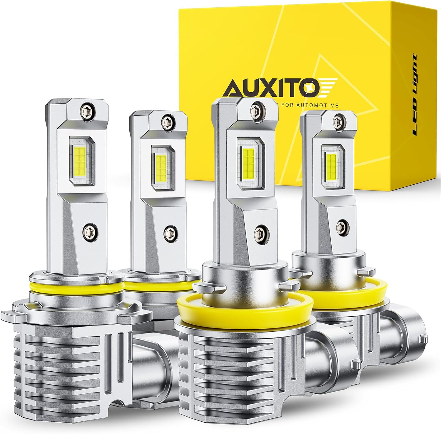 H11 9005 Combo 6500K White 180,000LM Mini Size Plug and Play,4Pcs