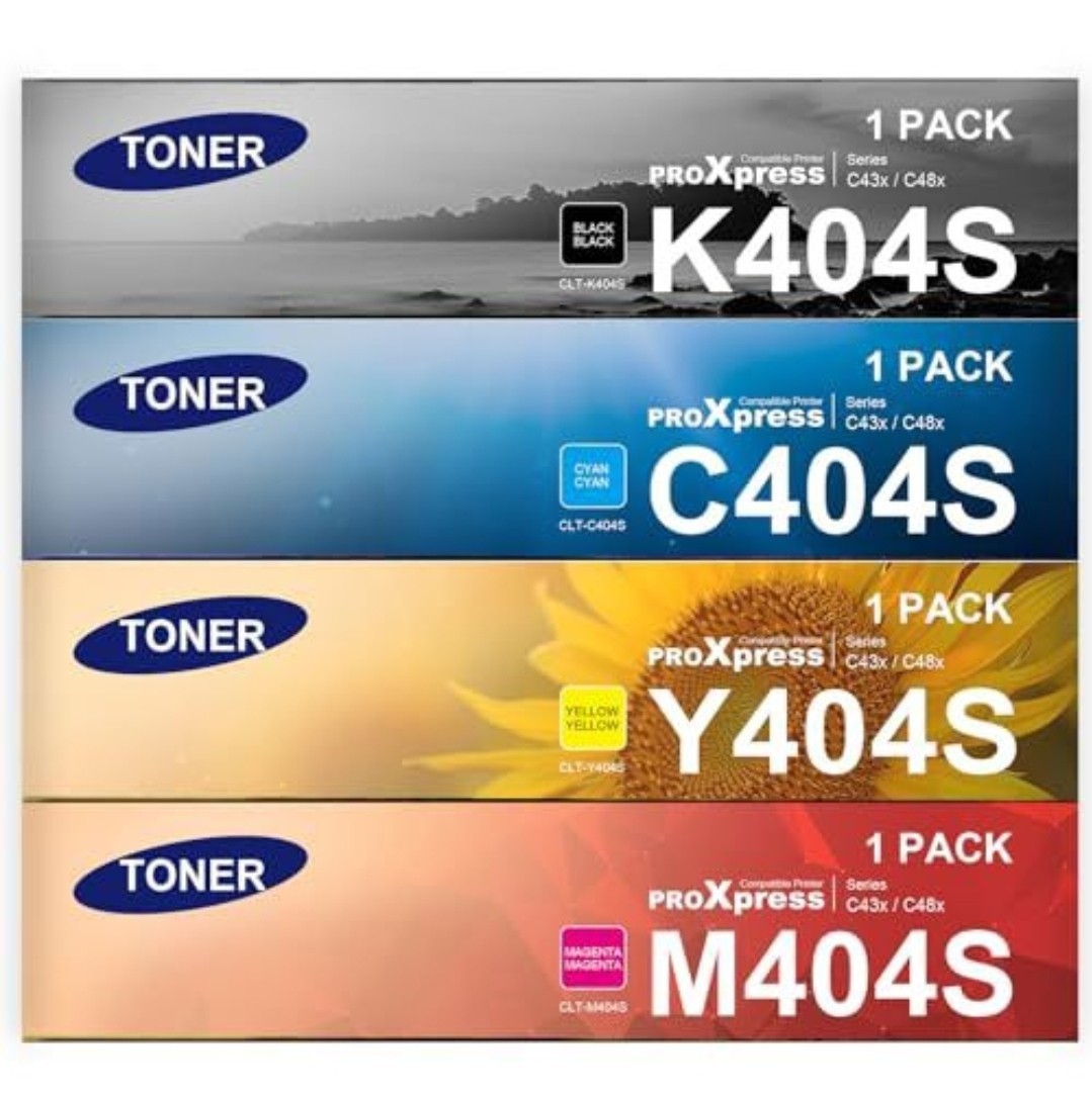 4x CLT-404S Toner Cartridge Set For Samsung 404S K404S Xpress C480FW C480W C430W