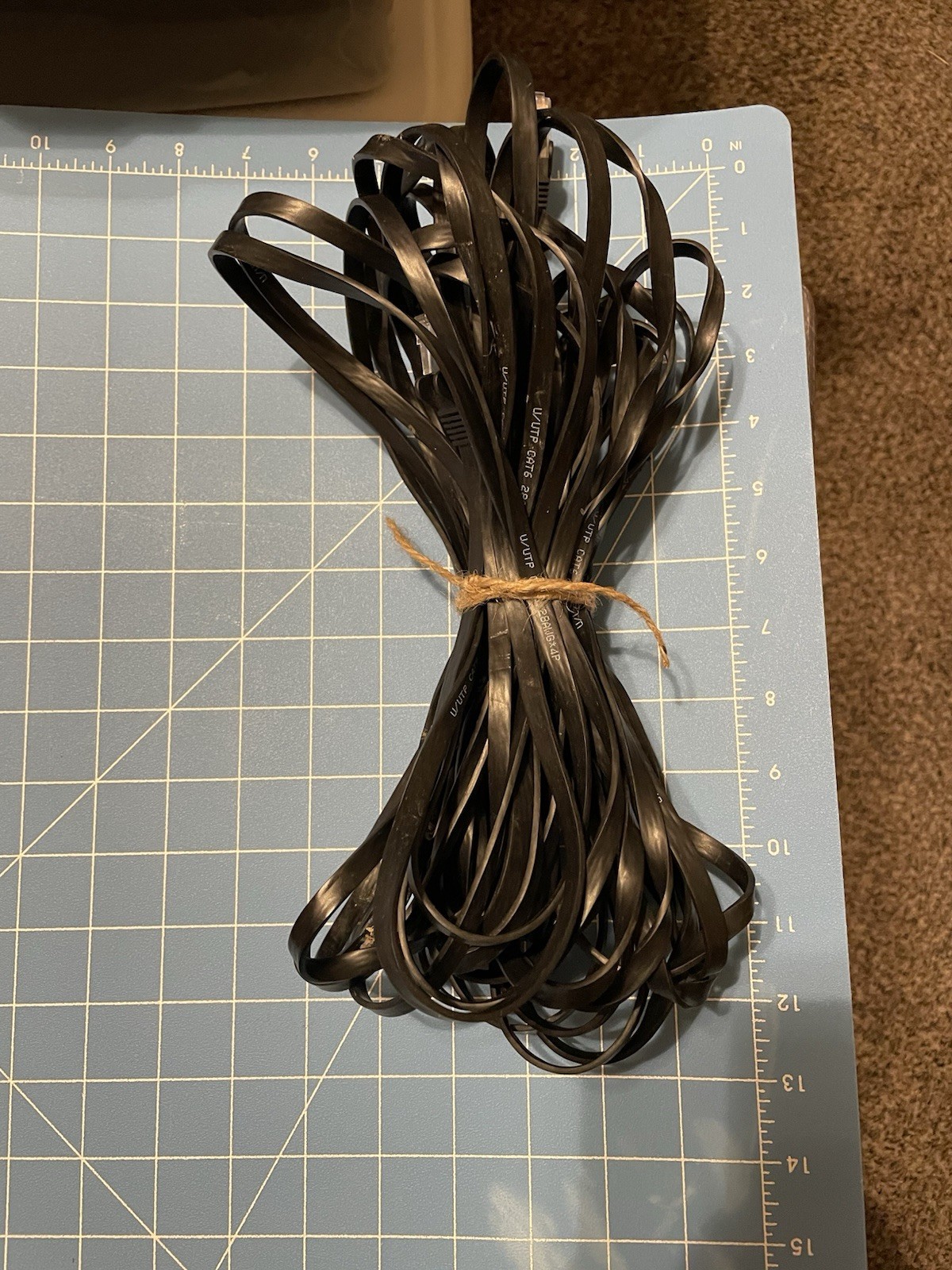 Cat 6 Ethernet Internet Cable 28AWG x 4P wiring 50 Feet Pre Owned and Used READ