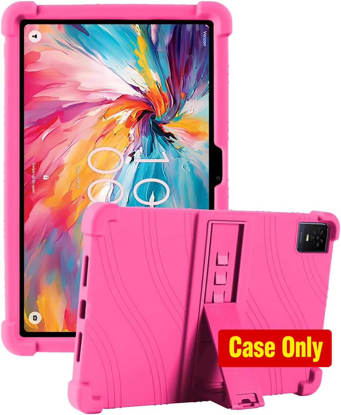 Soft Silicone Case for TCL TAB 10 NXTPAPER 5G 10.4 Inch, Kids, Shockproof, Stand
