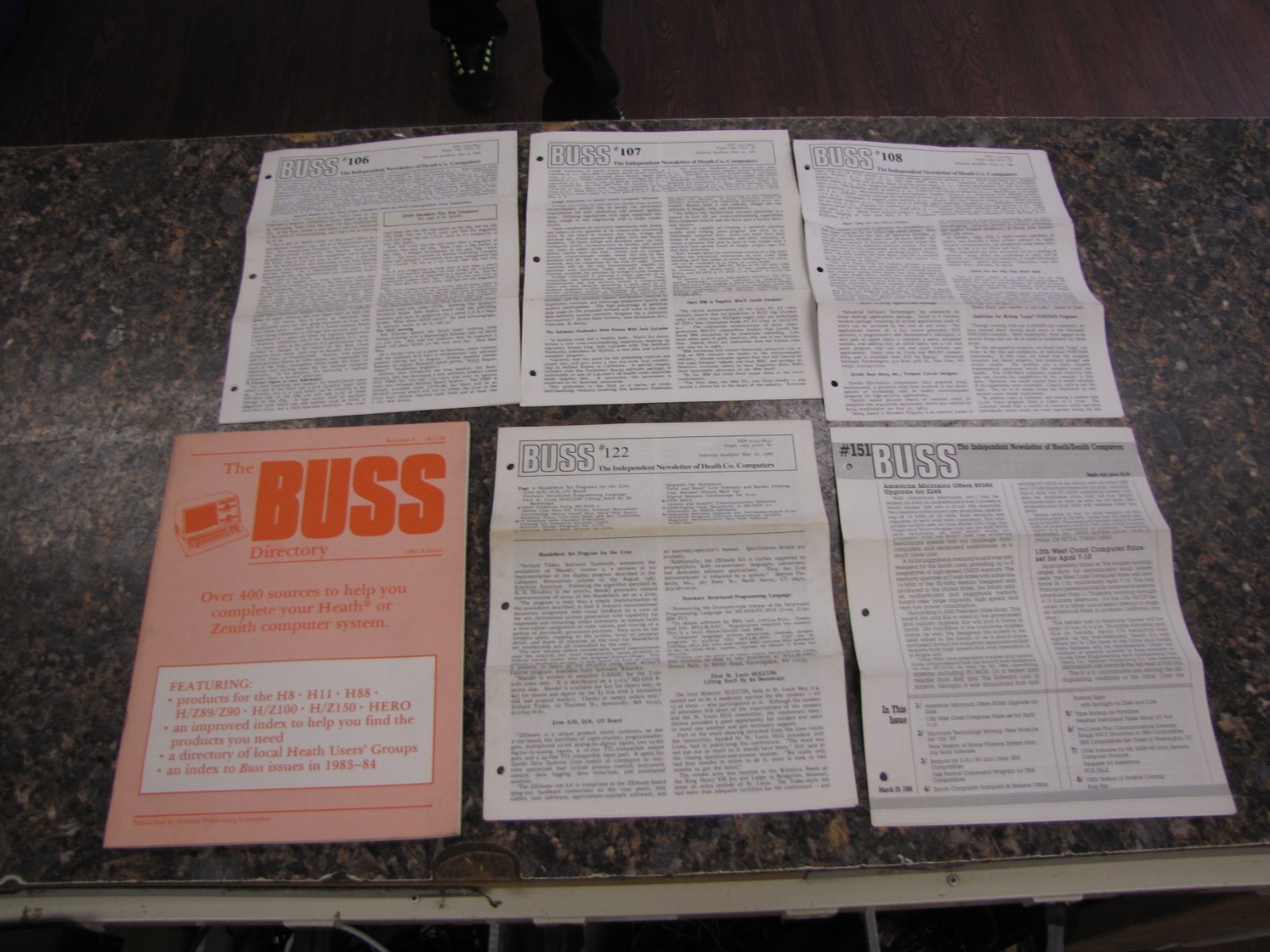 Rare 1985 Edition The Buss Directory Independant Newsletter of Heath Computers