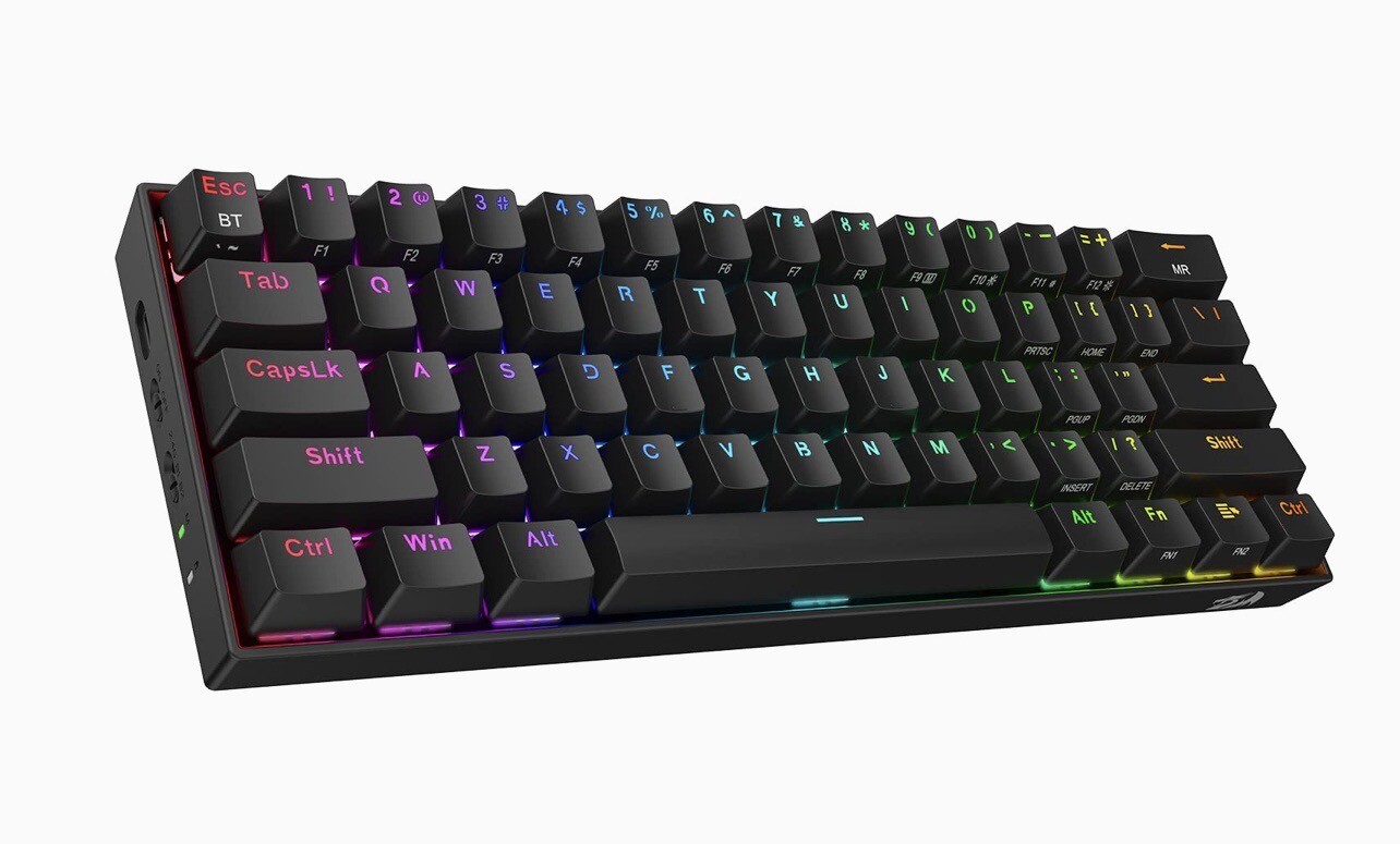 Redragon Draconic K530RGB-PRO 60% Wireless Mechanical Keyboard, Wired/2.4Gh/BT