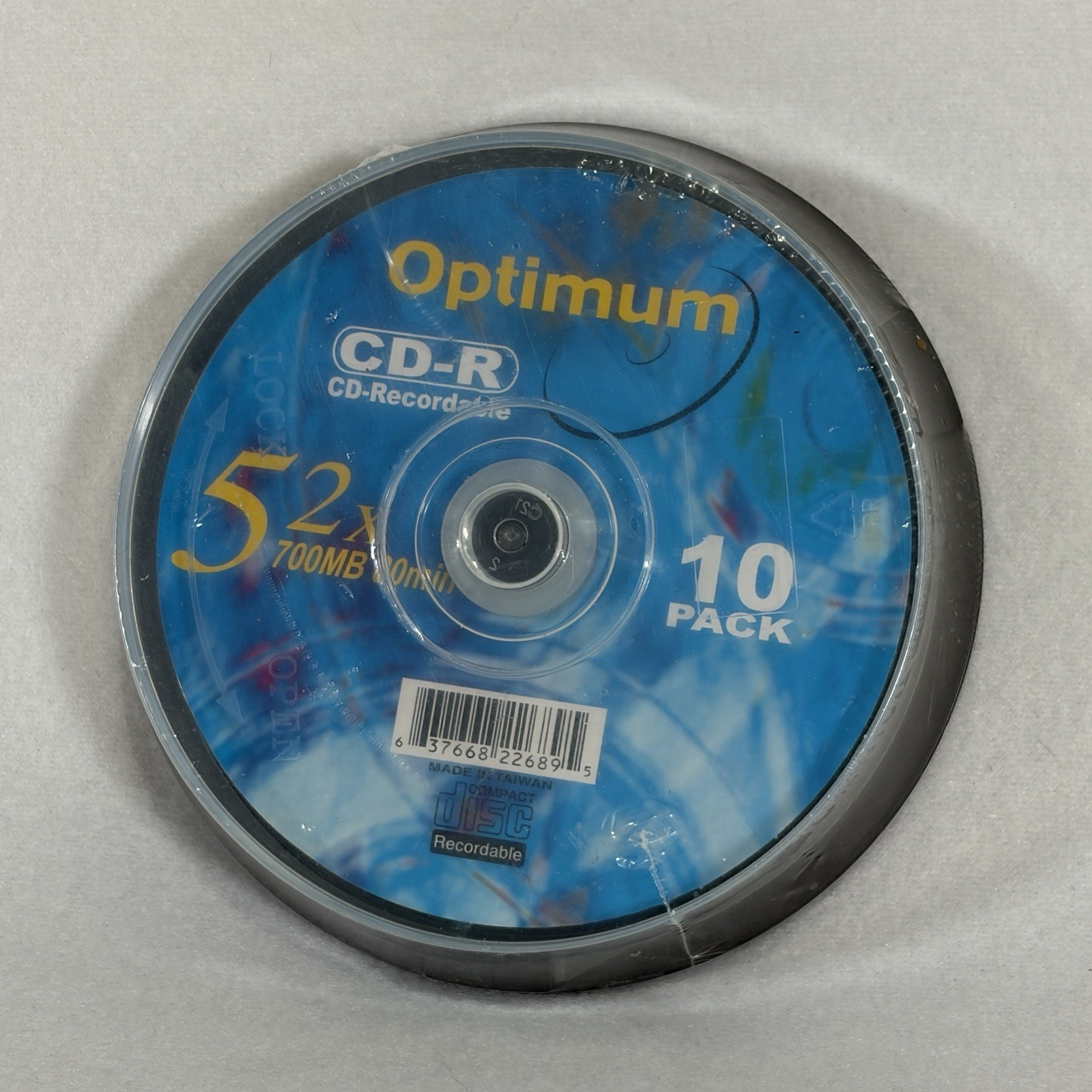 10 Pack Optimum CD-R - CD Recordable 52 x 700 MB 80 Min - Brand New & Sealed