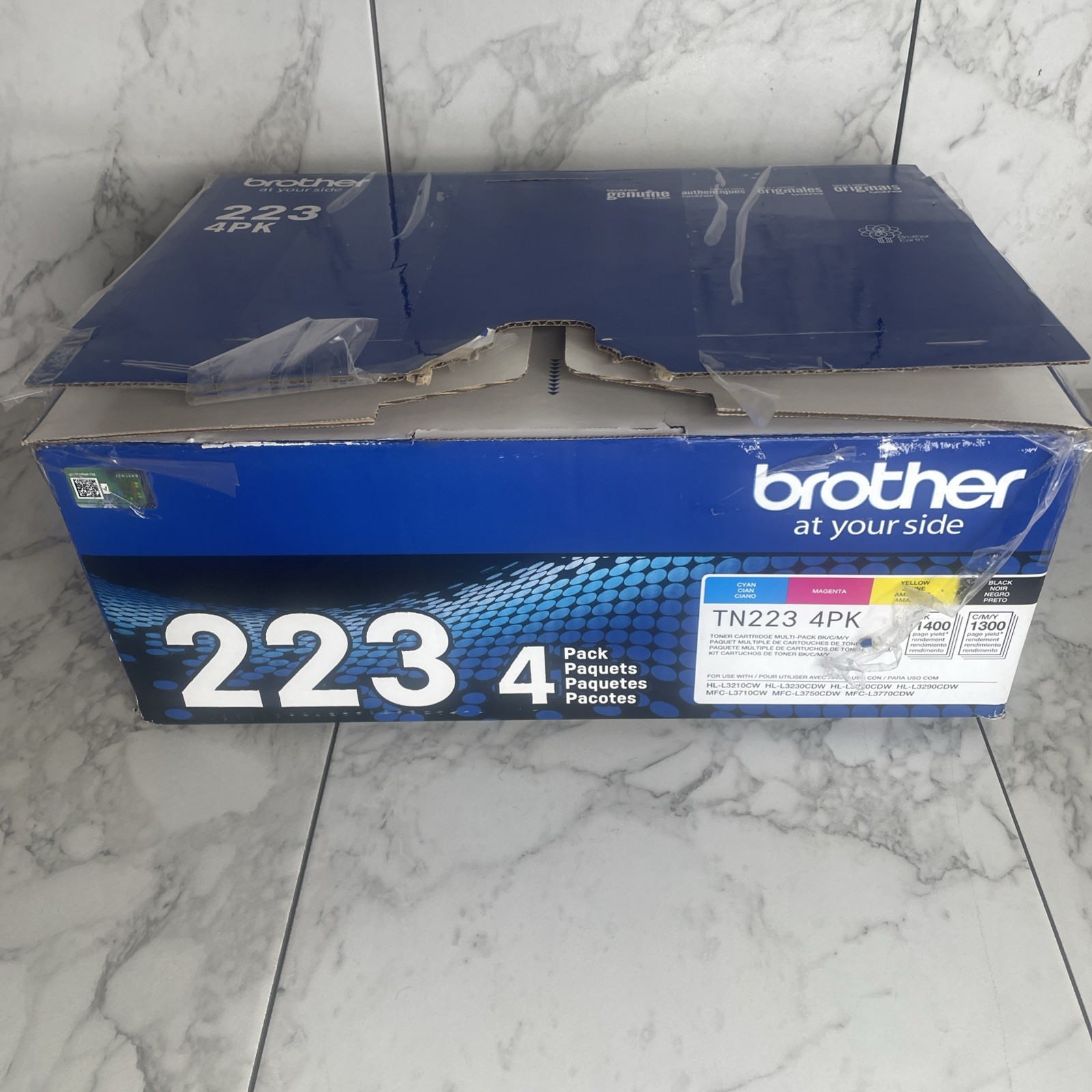 Brother Genuine TN223 Toner Cartridge Four Pack 4PK