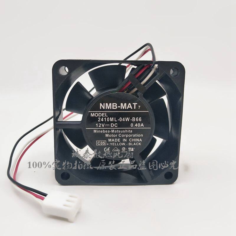 1PCS  NMB 2410ML-04W-B66 6025 12V 0.4A 3-wire Cooling Fan