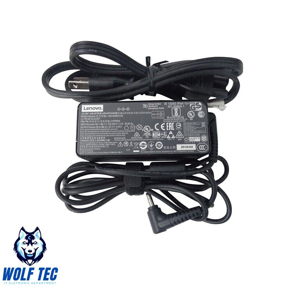 Lenovo PA-1450-55LL IdeaPad 100 110 510 710 45W 20V 2.25A 4mm Charger AC Adapter