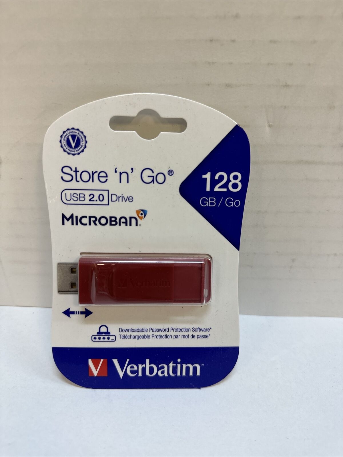 Verbatim America LLC Store-N-Go USB Drive 128GB Red 98525