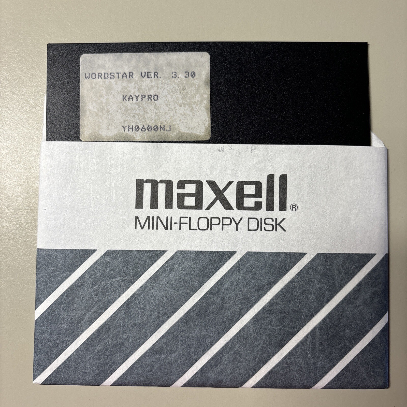 Vintage KAYPRO WORDSTAR Ver. 3.30 Software 5.25” Floppy Disk VHTF