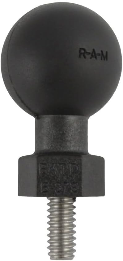 RAM Mounts Tough-Ball with 1/4"-20 x .50" Threaded Stud -B B Size (1"), Black