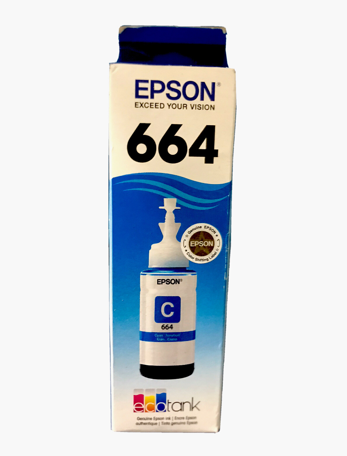 EPSON 664 CYAN Ink Bottle 70mL T664220 - New Ships Within 24 HRS