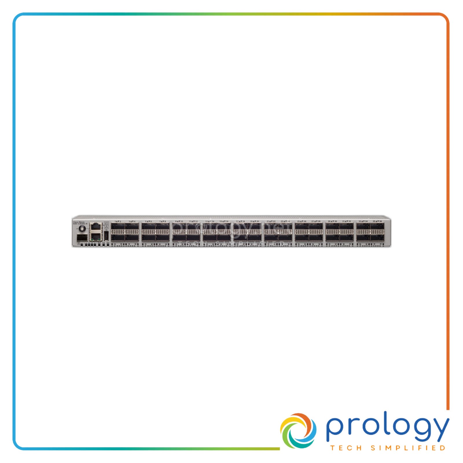 Cisco N3K-C3636C-R Nexus 3636C-S Switch 36 Ports QSFP28 MACSEC Fully Tested