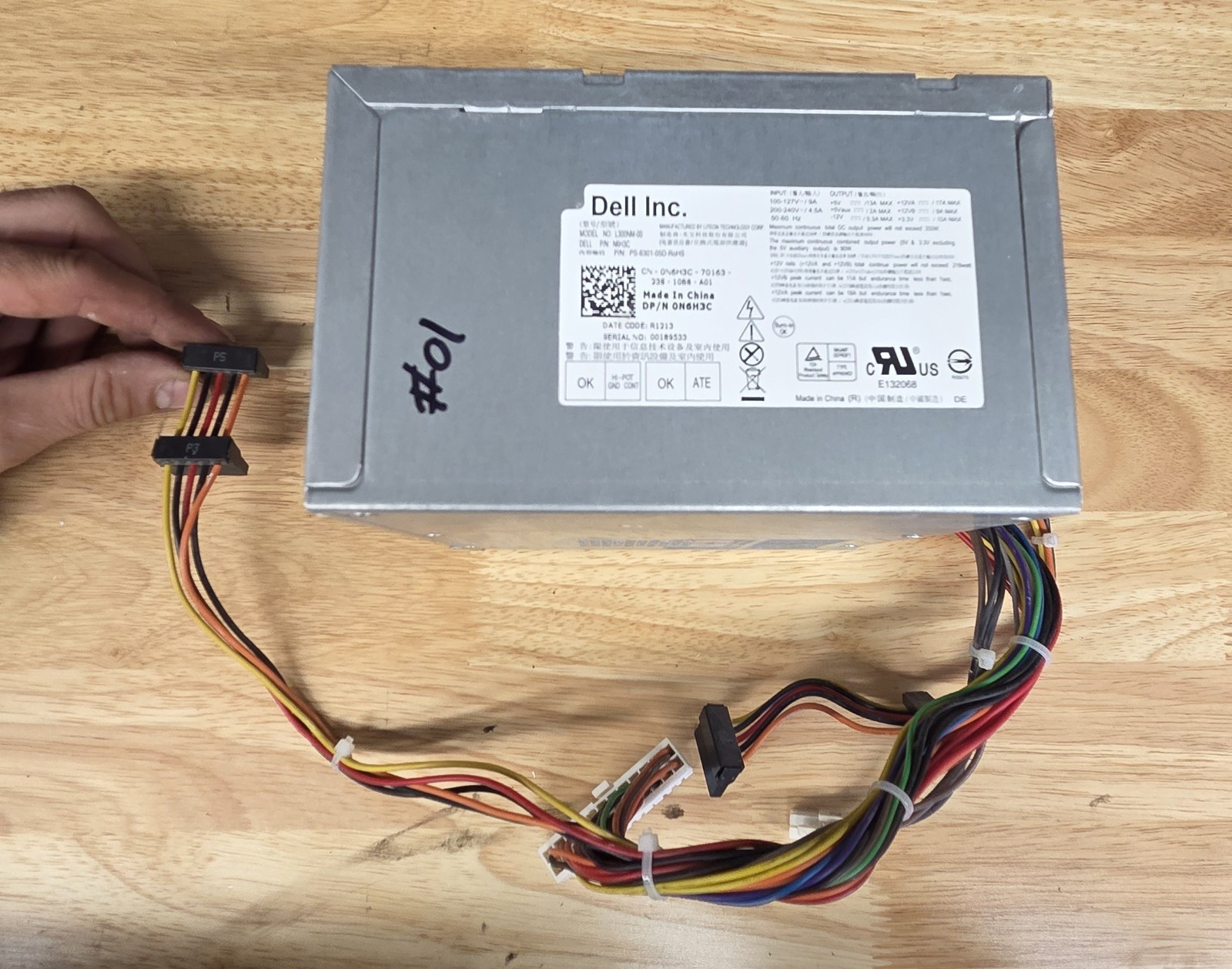 Dell L300NM-00 PS-6301-05D 300W ATX Power Supply N6H3C 0N6H3C