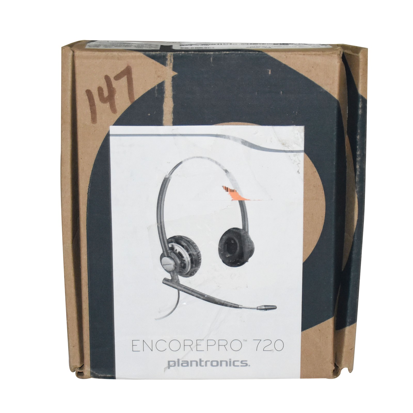 Poly HW720 EncorePro Stereo Headset QD Wired Boom Mic Black 805H6AA 78714-101