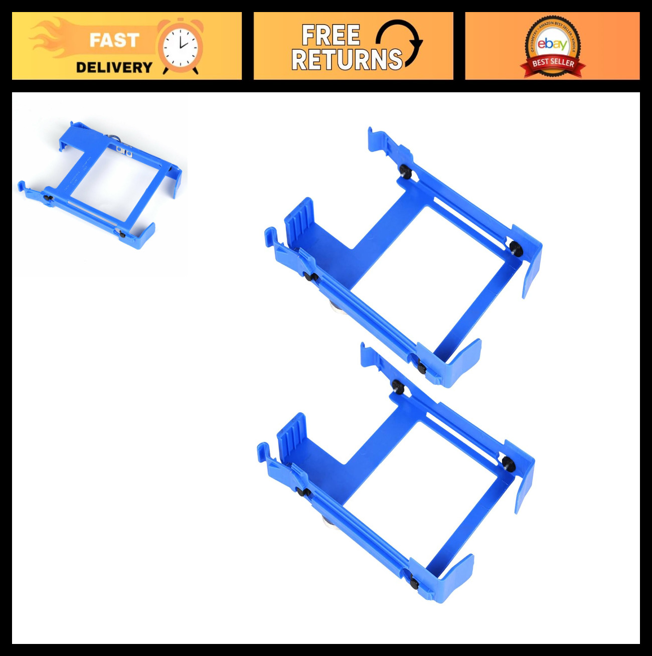 2 Pack Hard Drive Tray Caddy 3.5" SSD HDD Bracket for Dell Precision T1600 T5610