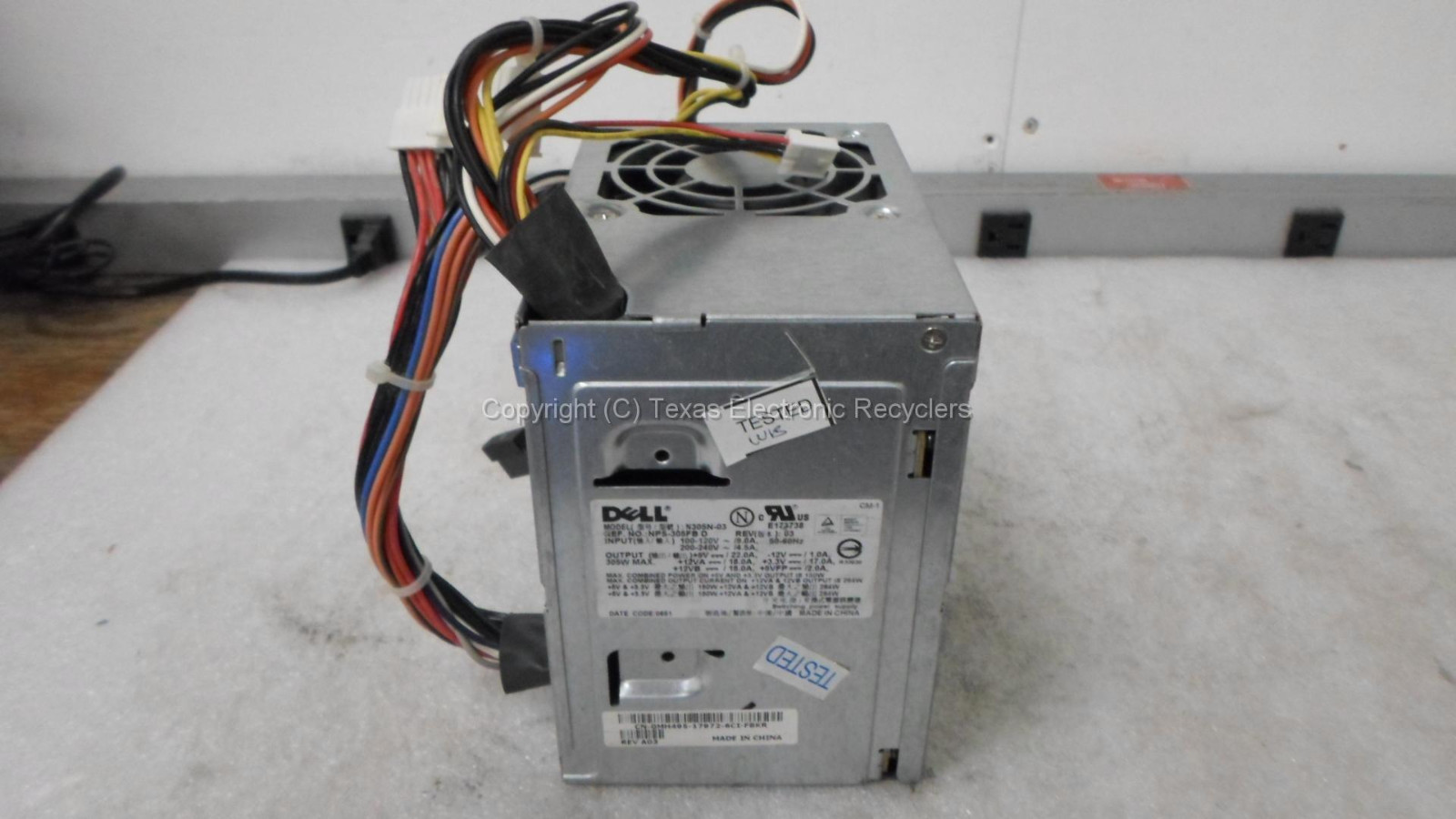   Dell 0MH495 MH495 N305N-03 305W Power Supply Tested 