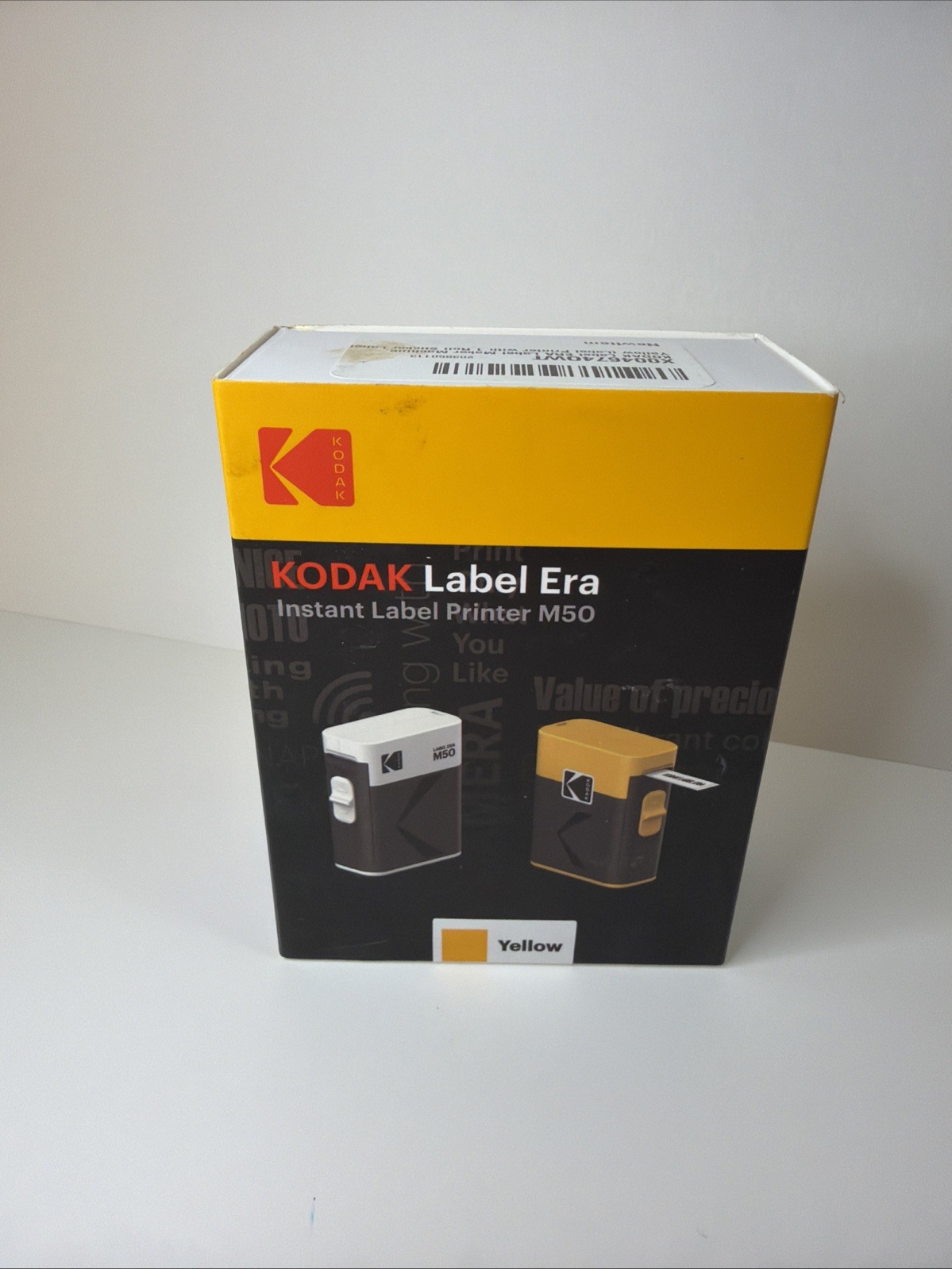 Kodak Label Era Instant Label Printer M50 - Yellow - NEW - Label Roll Included 