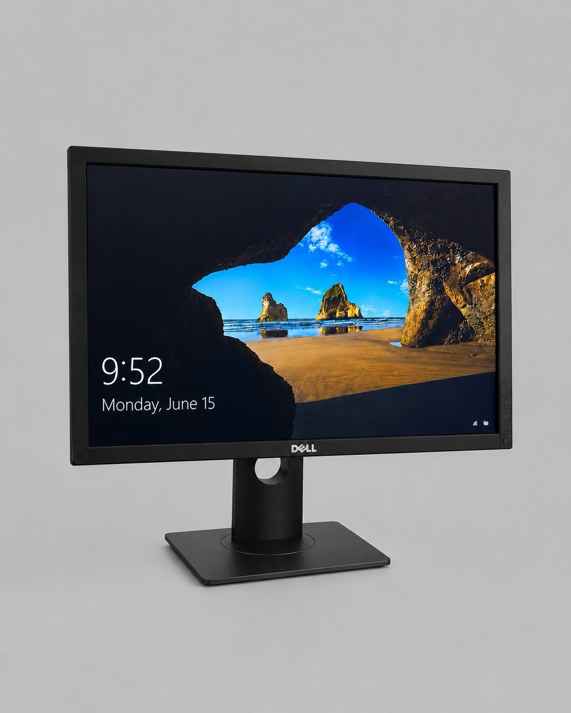Dell P2210t 22" LED HD w Power Cable / Stand ~ Black
