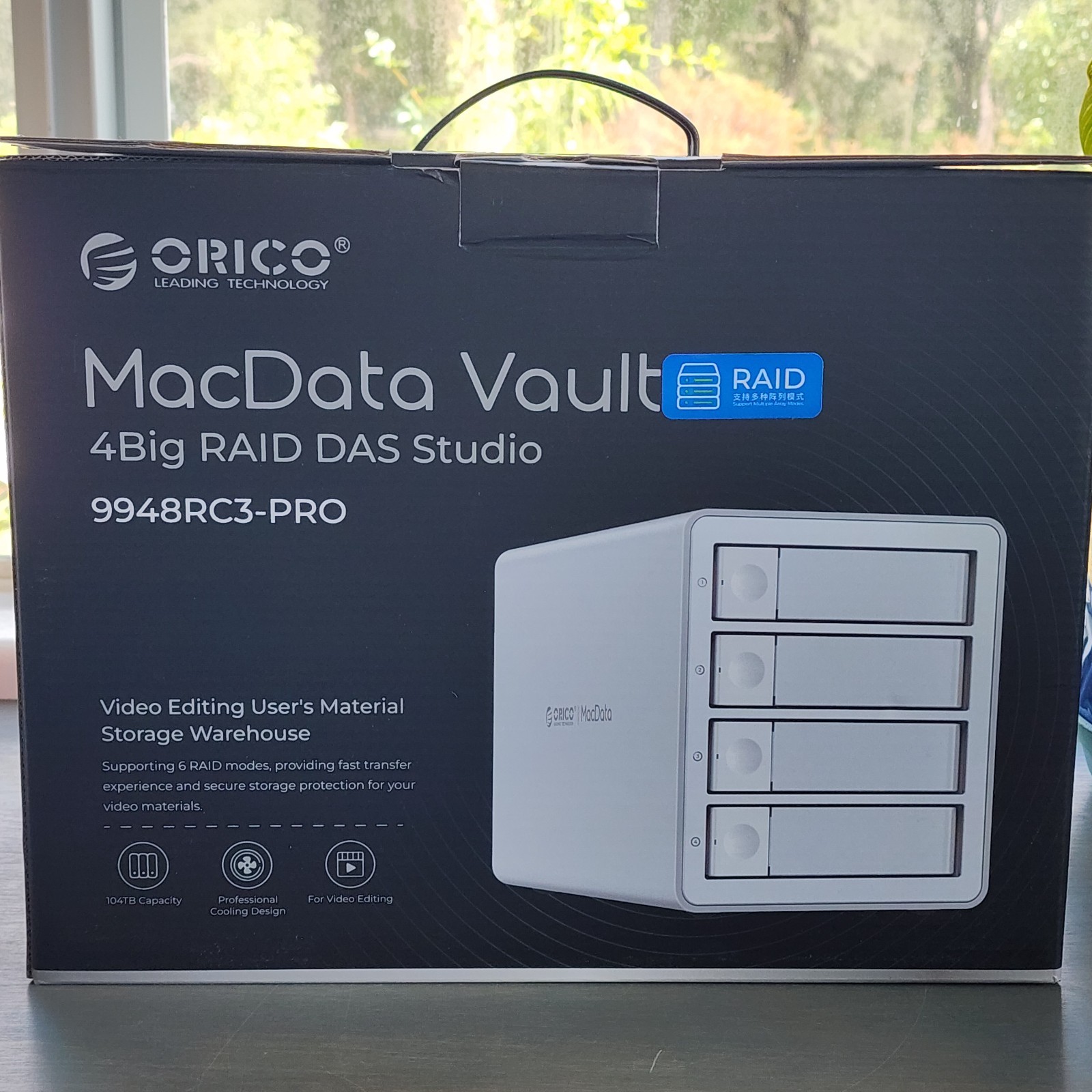 ORICO MacData Vault 4Big 4 Bay 20Gbps RAID Hard Drive Enclosure USB 3.2 Gen2X2