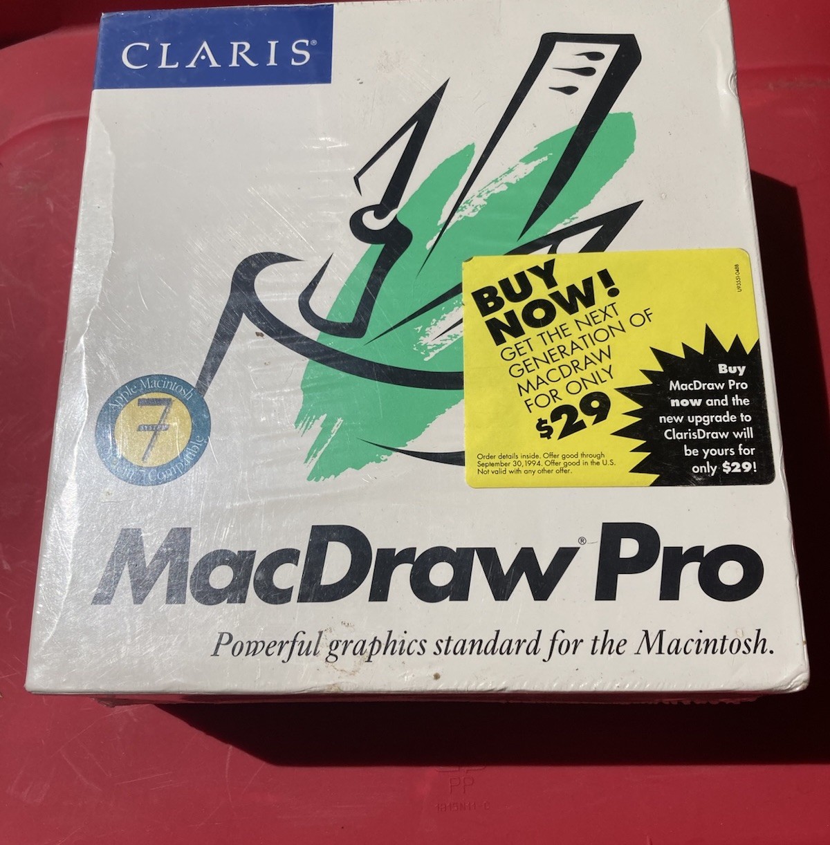 Claris MacDraw Pro New Sealed Vintage Software Apple Mac Macintosh English.