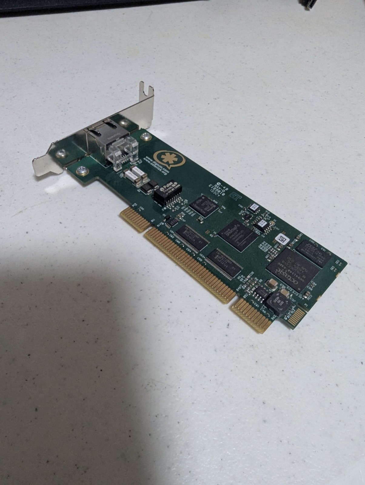 Digium 1TE134F TE134 T1/E1/PRI PCI Card Hardware Echo Cancellation Low Profile