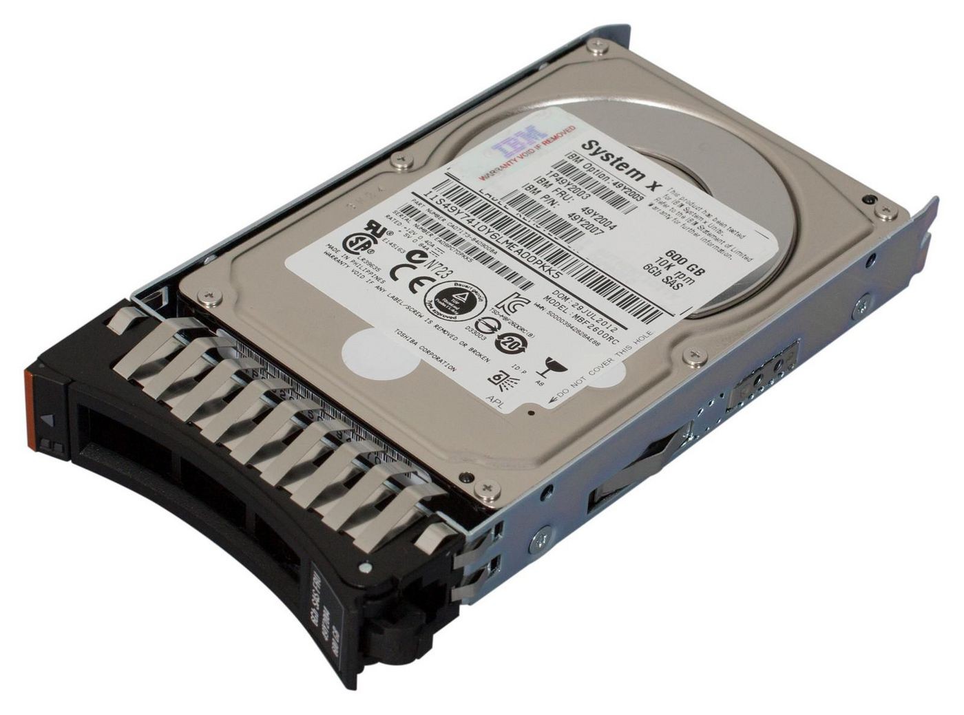 Lenovo FRU49Y2004 90Y8873 600Gb HDD FRU49Y2004, 2.5, 600GB, 10000RPM ~E~