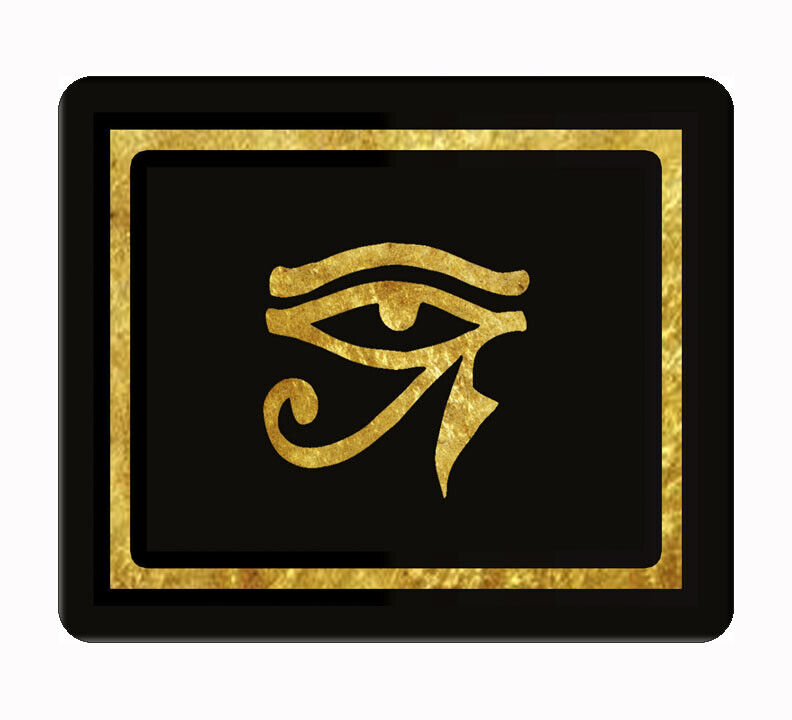 Eye of Horus gold and black computer, laptop,iPad,  mouse pad