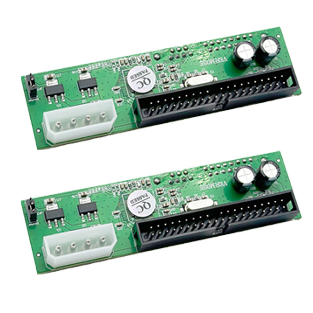 2X PATA IDE to Serial ATA SATA Adapter Converter Card for 3.5/2.5 HDD 7+15 Pin