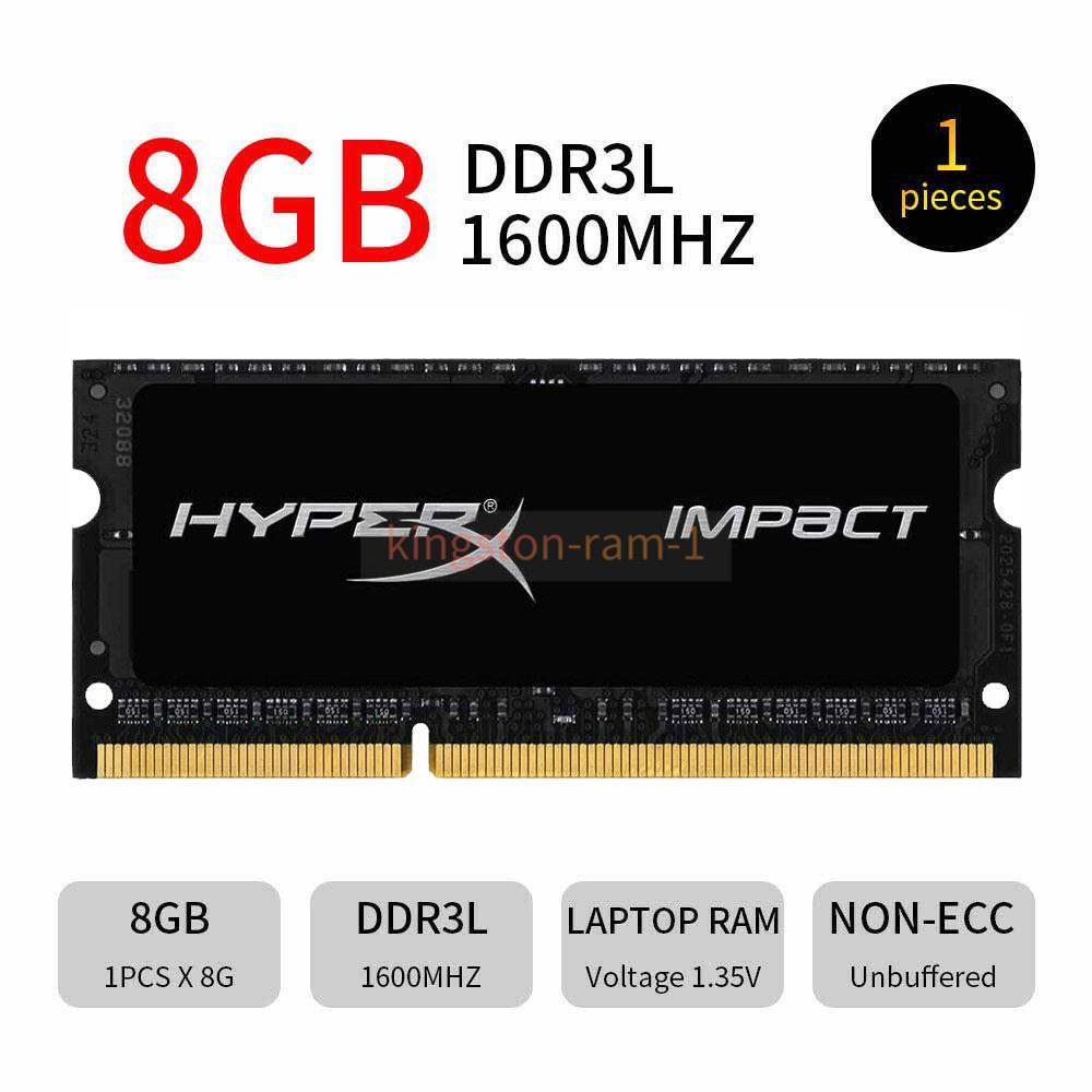 8G/16G/32G DDR3L-1600MHz PC3L-12800S 204-Pin SO-DIMM Laptop Ram 8 GB Modle