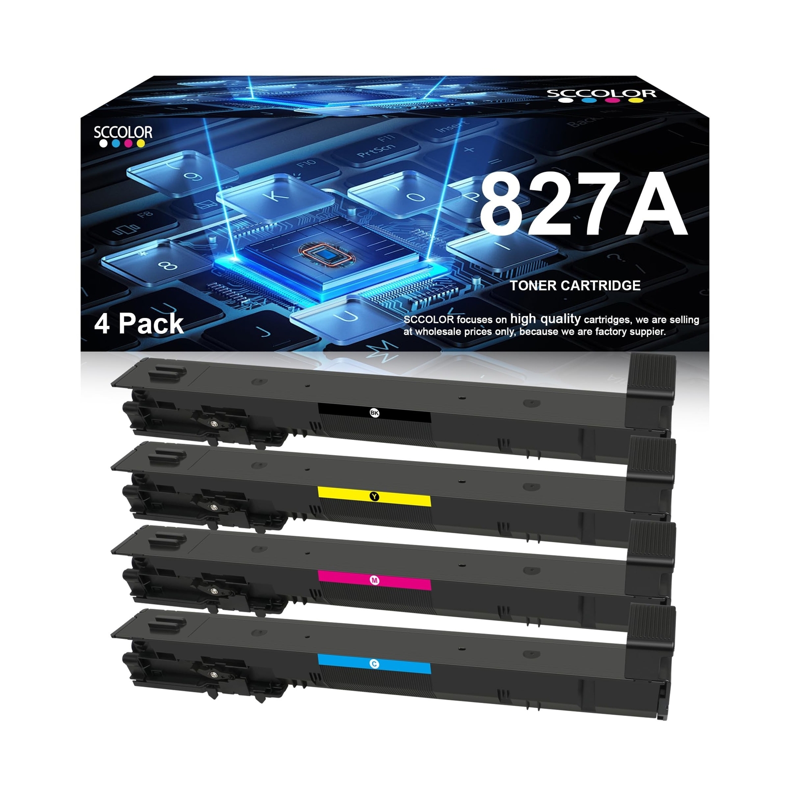 Compatible 827A CF301A CF303A CF302A CF300A Toner Cartridge Replacement for C...
