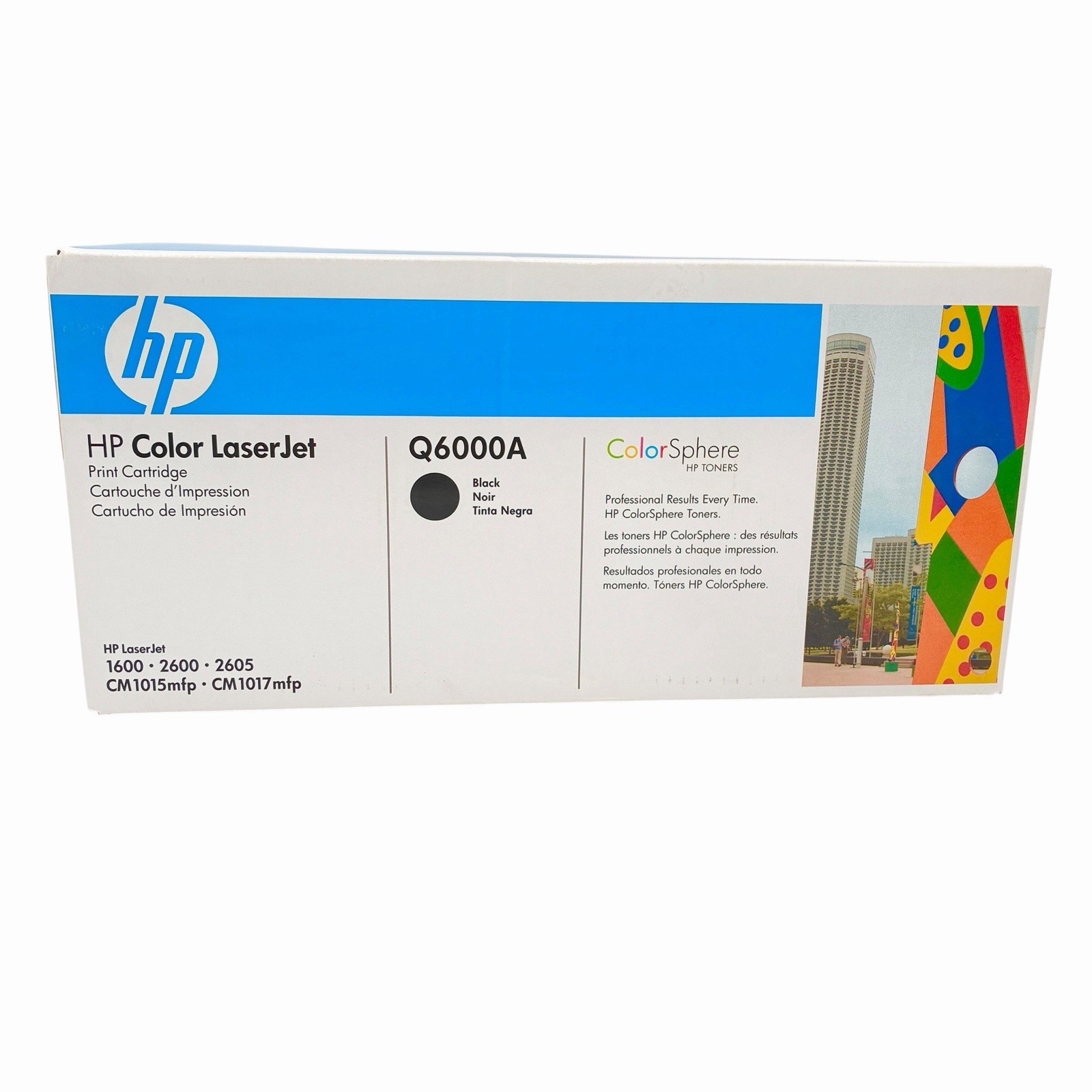 HP Q6000A 124A Black Toner Cartridge Genuine OEM LaserJet 1600 2600 2605 NEW