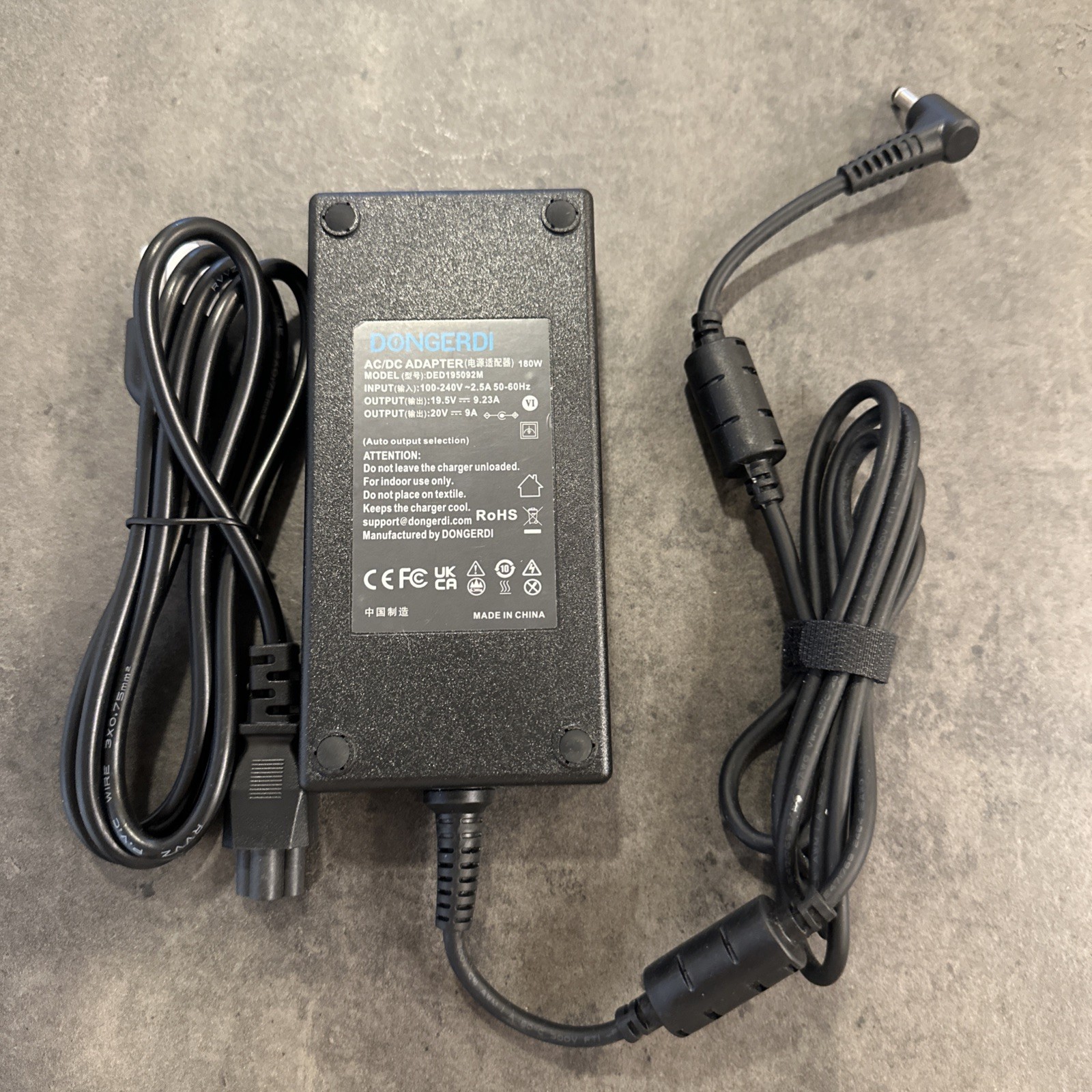 180W AC Adapter DONGERDI DED195092M  Input 100-240v SHIPSFREE 