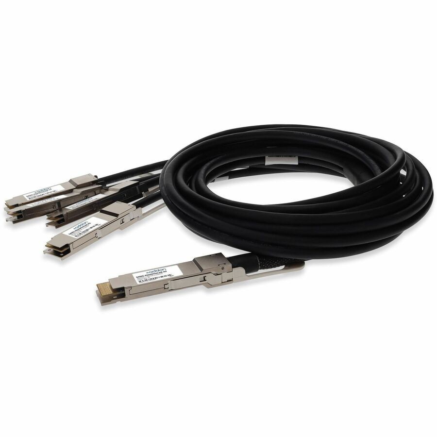 AddOn MSA and TAA Compliant 400GBase-CU QSFP-DD 400G to 4xQSFP56 100G PAM-4