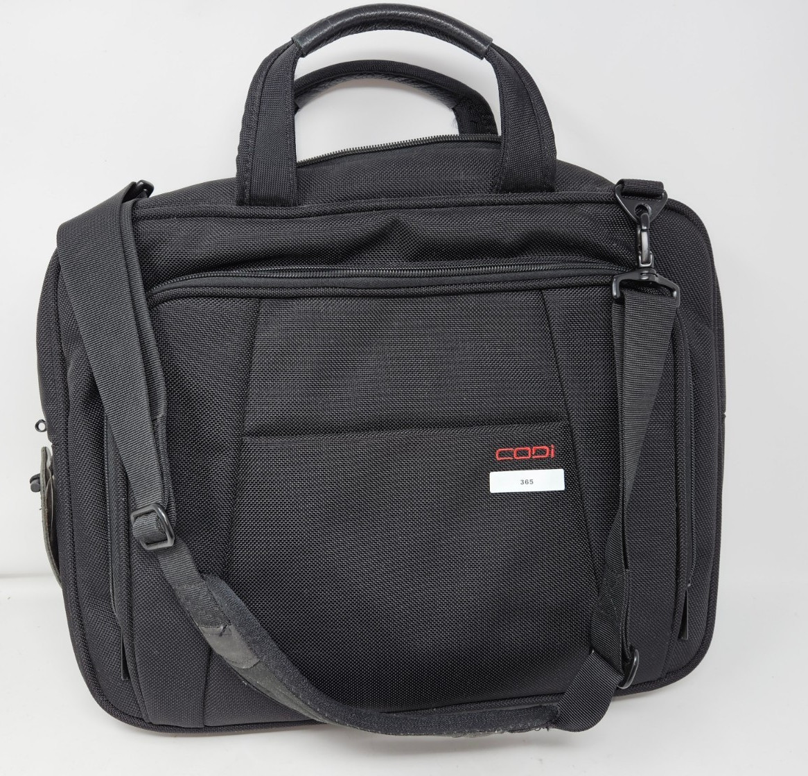 CODi Black Latop Bag Case With Shoulder Strap for up to 15" laptops 365