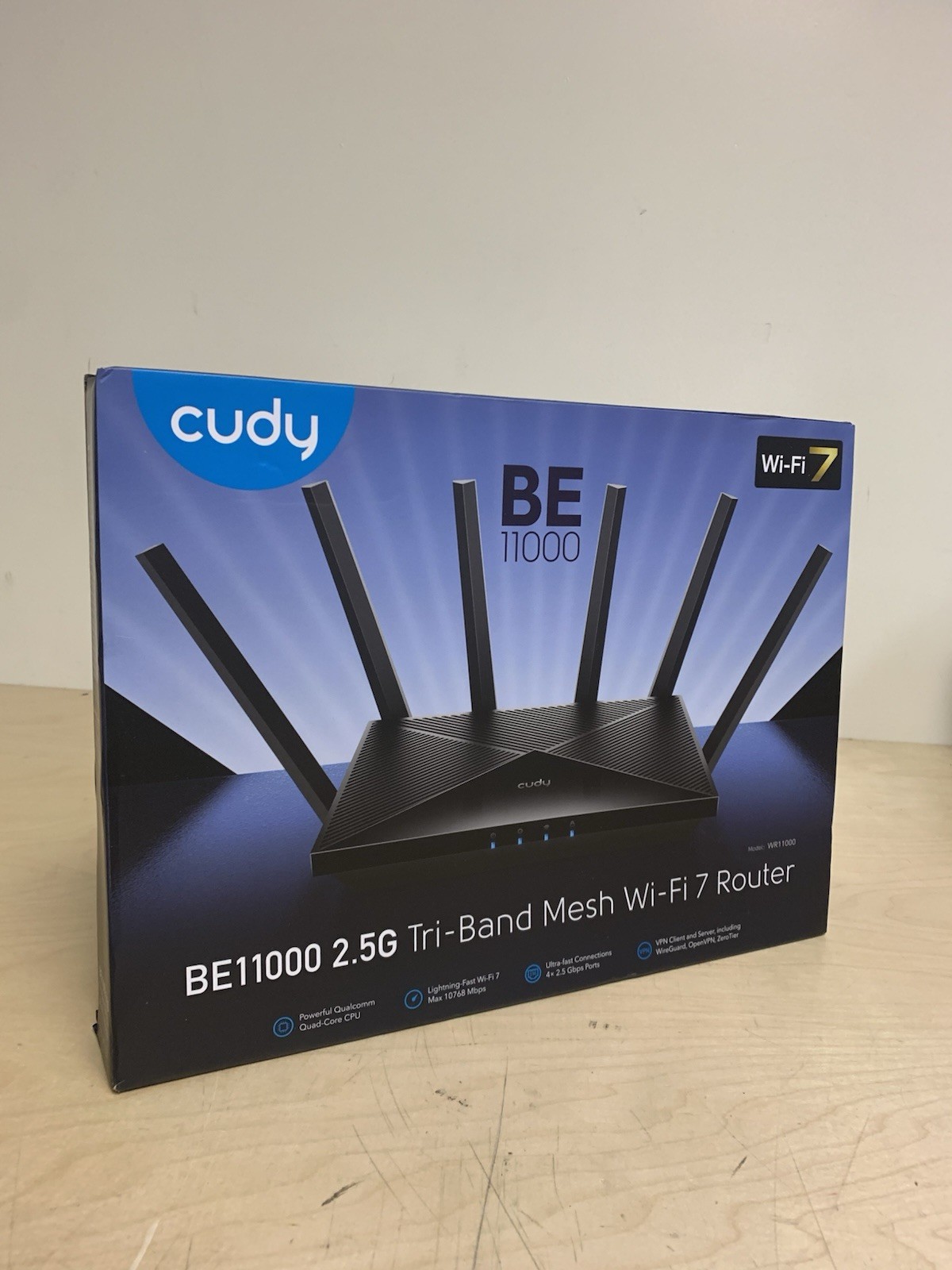 Cudy BE11000 2.5G Tri-Band Mesh Wi-Fi 7 Router