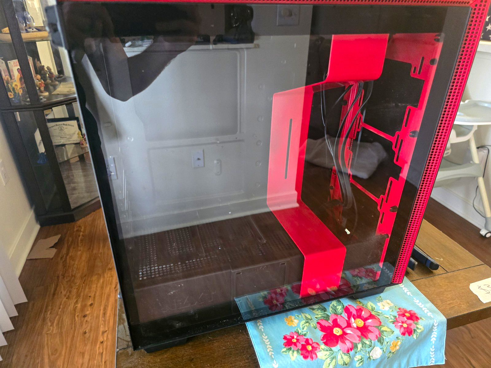 NZXT H510 ATX Mid Tower Case Black/Red Tempered Glass Steel USB-C Audio