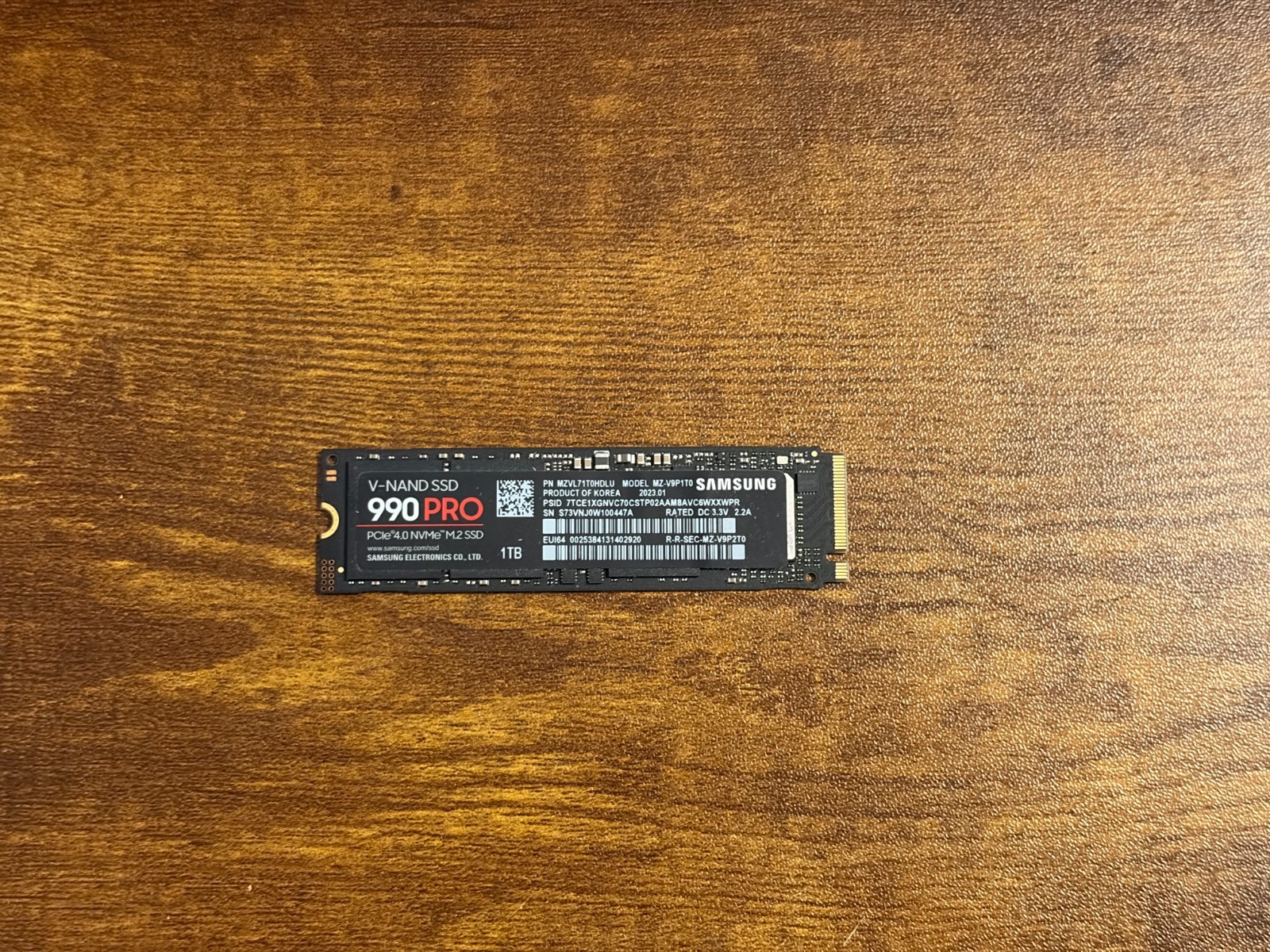 Samsung 990 PRO 1TB NVMe M.2 SSD PCIe 4.0 x4 2280 MZ-V9P1T0