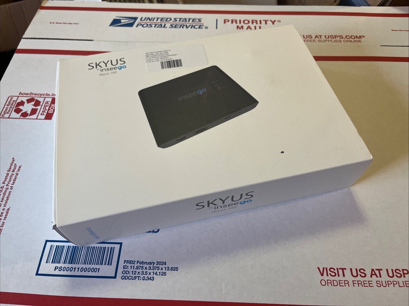 Inseego SKYUS 160 SKG1EM7455 Cellular Gateway - New In Sealed Box