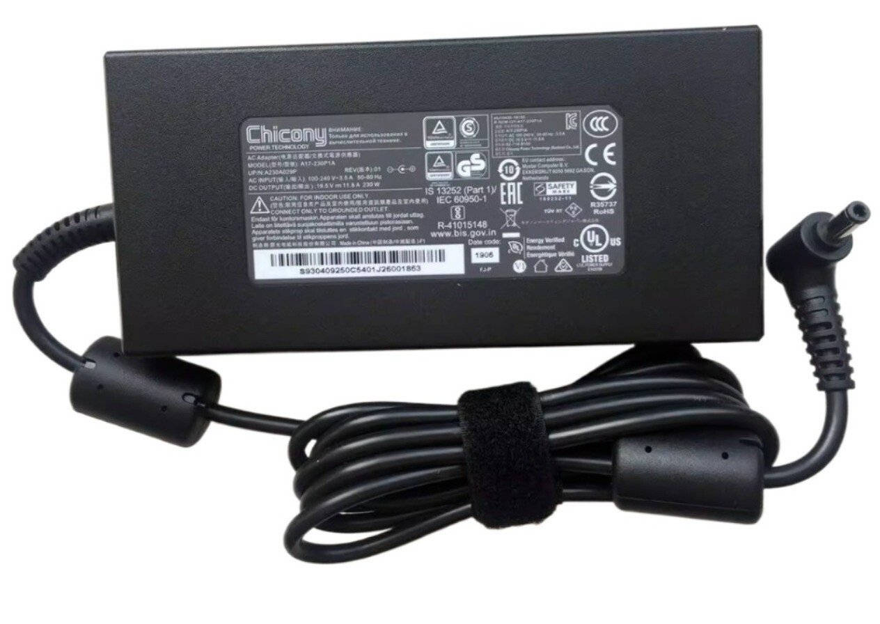 Genuine 230W 5.5mm Power Adapter for Gigabyte Aorus 15P Aorus 17G Noteobook