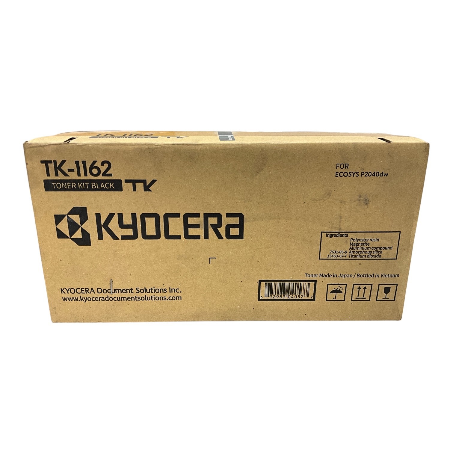 Genuine Kyocera TK-1162 Black Toner Cartridge ECOSYS P2040dw OEM 7.2K