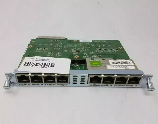 Cisco EHWIC-D-8ESG 8-port 10/100/1000 Ethernet Switch Interface Card NEW