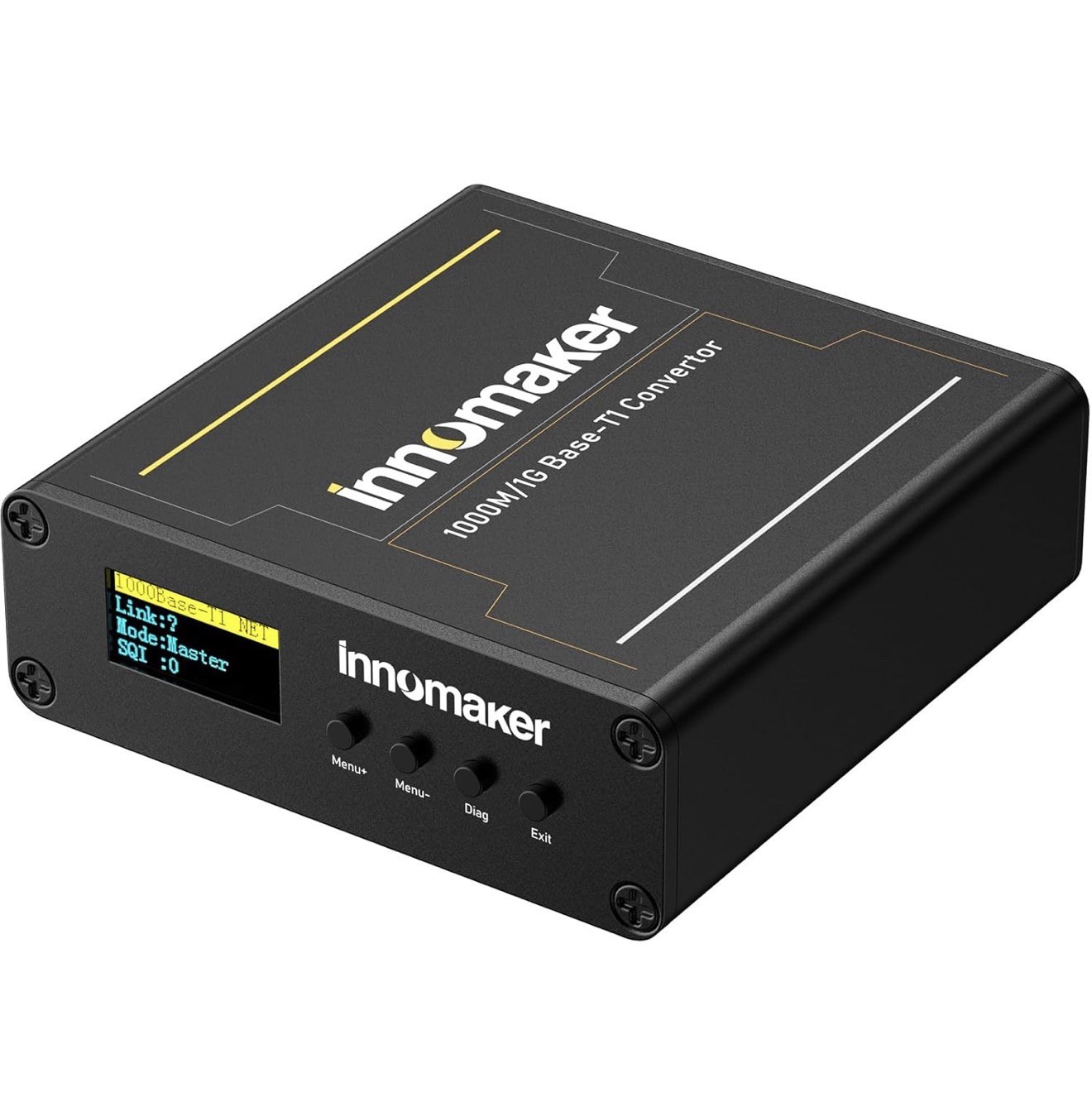 1000BASE Ethernet Media Converter, 2-Wire Ethernet 1000BASE-T1 to 1000BASE-TX...