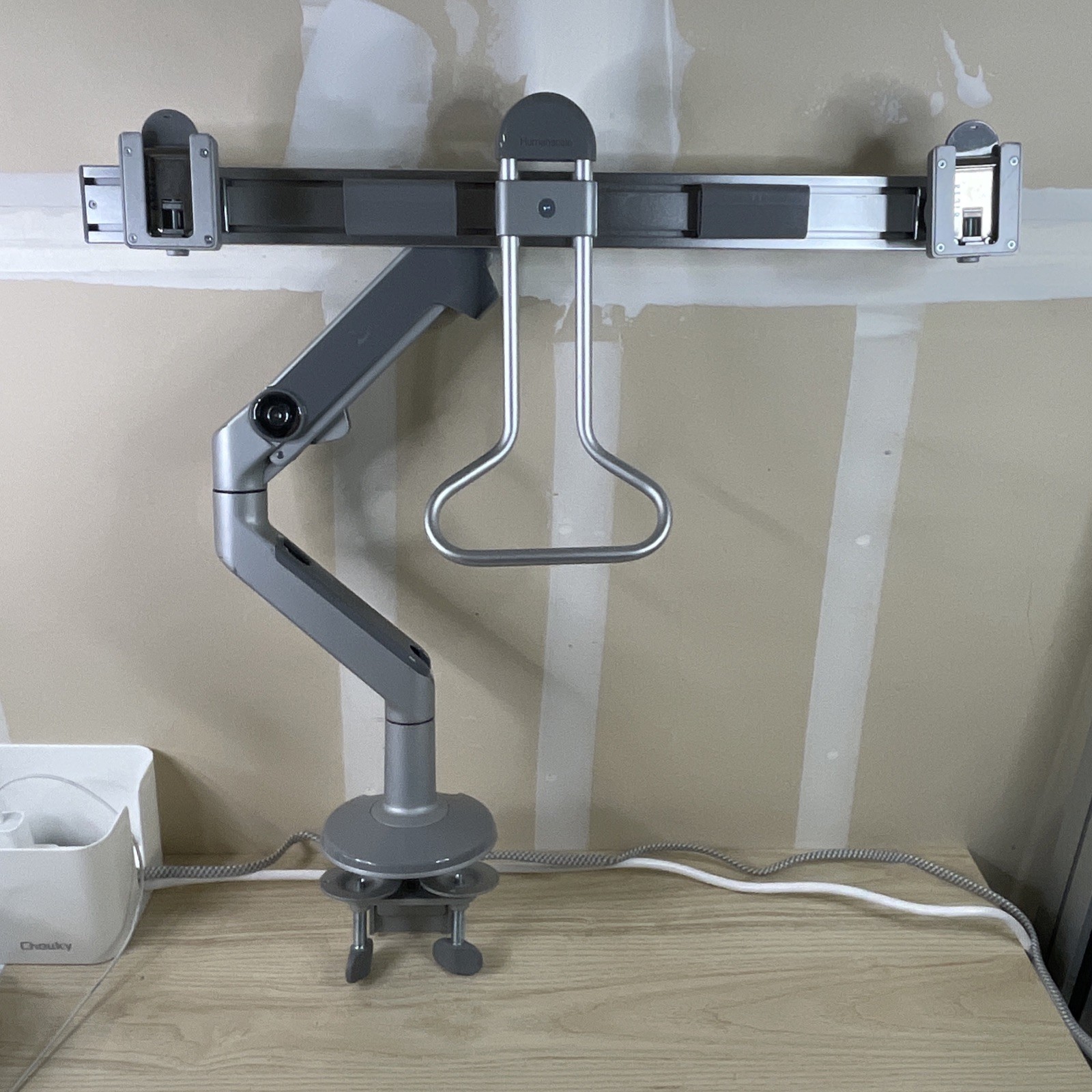Humanscale M-Flex M2 Dual Monitor Arms Silver Heavy Duty