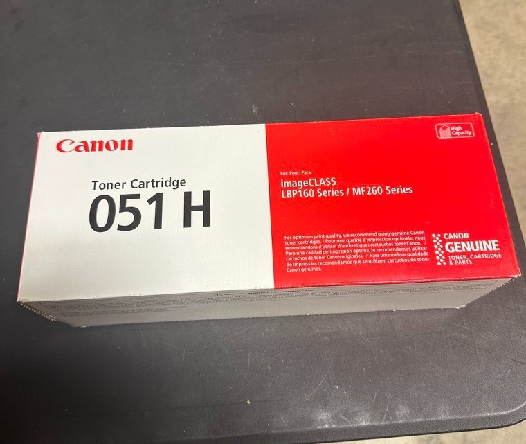Canon 051H Toner Black Original Cartridge High Yield - Factory Sealed Geniune