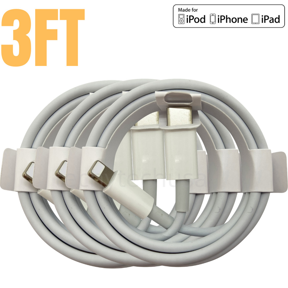 6-Pack 3/6Ft PD Fast Charger Cord USB-C to iPhone Cable For iPhone 14 13 12 11 8
