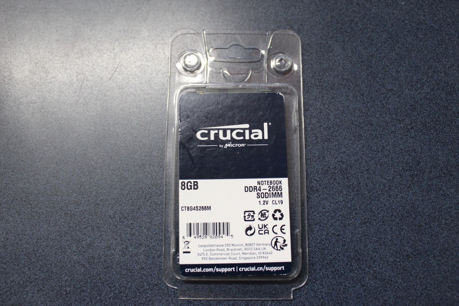 Crucial 8GB DDR4-2666 SODIMM Laptop ram CT8G4S266M